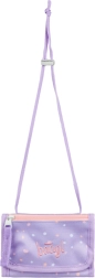Baagl novčanik za vrat Mazlíčci – ljubičasti tekstilni novčanik s vezicom