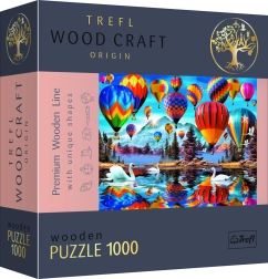 Drvene puzzle TREFL Wood Craft Origin – Šareni baloni 1000 dijelova