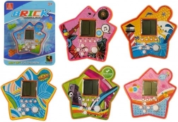Džepna elektronička igra tetris u obliku zvijezde – narančasta