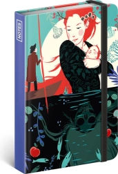 Linirani notes s autorskim dizajnom Kateřine Bažantové 11 × 16 cm