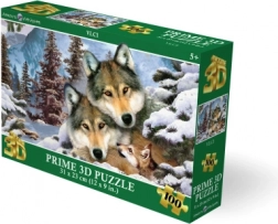 3D puzzle Vukovi 100 dijelova
