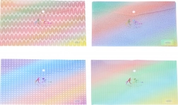 Plastična mapa s drukom 33 × 23 cm – šareni uzorci