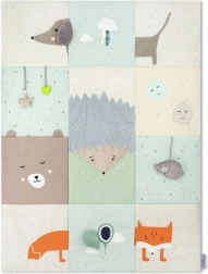 igraća podloga MoMi VOLPI patchwork 120 × 160 cm