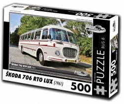 Puzzle Retro-automobili Škoda 706 RTO LUX – autobus, 500 dijelova