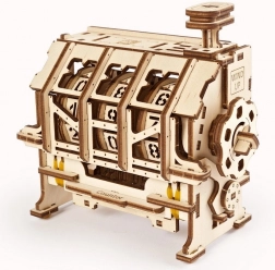 Ugears 3D drvene mehaničke puzzle – klikački brojač STEM