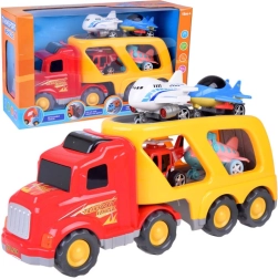 Veliki tegljač – autotransporter s avionima i helikopterom sa zvukovima