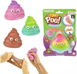 Elastična antistresna sluzasta masa, 7 cm, razne boje