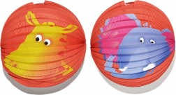 Papirnati lampion kugla sa životinjskim uzorkom 25 cm