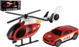 Vatrogasni spasilački set s helikopterom i automobilom