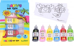 Boje za staklo s konturom i šablonama 5+1