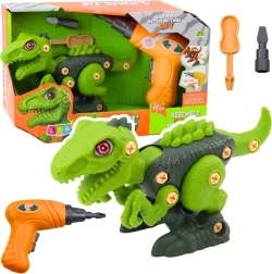 Zeleni DIY dinosaurus s bušilicom