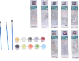 Kreativni set slikanja po brojevima - mix 30x40 cm