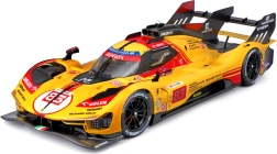 metalni model bburago 1:18 ferrari 499p #83 žuti 24h le mans 2024