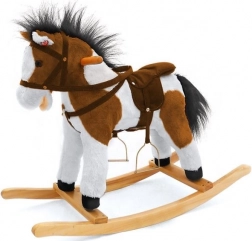 Smeđo-bijeli konjić za ljuljanje