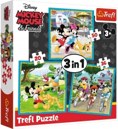 Puzzle 3 u 1 MICKEY MOUSE i prijatelji