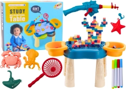 Višenamjenski stolić 4u1 plavi