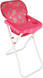 Visoka stolica za lutke s pladnjem, sklopiva