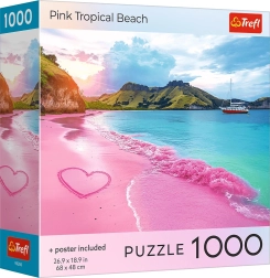 trefl puzzle ružičasta tropska plaža 1000 dijelova