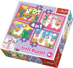 Puzzle Vesele lame 4u1 TREFL (35, 48, 54 i 70 dijelova)