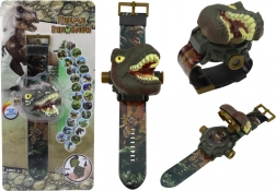 Sat s projektorom 3D dinosaurus Tyrannosaurus Rex 22cm