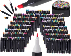 Dvostrani alkoholni markeri u etuiju, 168 boja