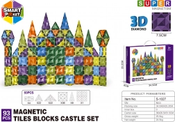 Magnetičke 3D građevne kocke – set od 93 dijela