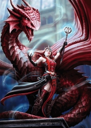 Puzzle TREFL Premium Plus Fantasy: Šarlatni mag 1000 dijelova