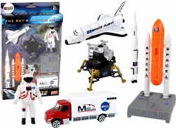set svemirskih figurica i raketa, 8 dijelova