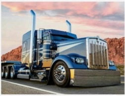 Dijamantno slikanje Plavi kamion 30x40 cm