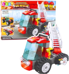 Konstrukcijski set vatrogasno vozilo s ljestvama, 67 dijelova