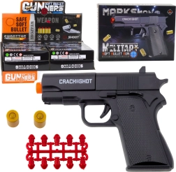 Mini pištolj WARFARE za metke i čahure, crna 13,5 cm