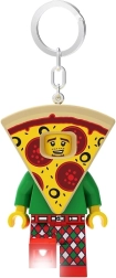 Lego privjesak za ključeve Pizza – svjetleća minifigurica s LED-om