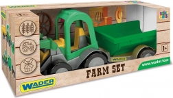 Traktor s utovarivačem i prikolicom Wader