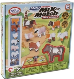 MalBlo Magnetic Mini – Farm Animals, Magnetic Building Set for Kids
