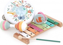 Vilac drveni glazbeni set životinje svijeta od Sarah Betz