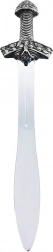 Viteški mač sa srebrnom drškom od PVC-a 56 cm