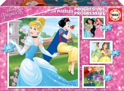 Educa puzzle Disney princeze 4u1 za djecu (12–25 dijelova)