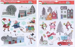 Božićne prozorske dekoracije 41 × 29 cm