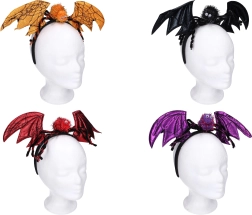 Karnevalska traka za kosu s ušima i ukrasnim paukom