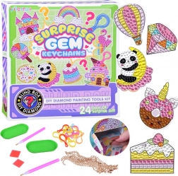 Kreativni adventski kalendar s dijamantnim slikanjem – privjesci