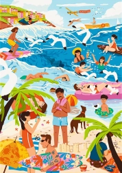 Trefl puzzle Premium Plus The Art of Colour: U vrućem ljetu 1000 dijelova