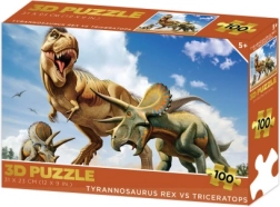 3D slagalica – tiranosaurus rex vs triceratops