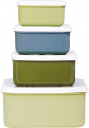 Set od četiri kutije za užinu A Little Lovely Company – Dinosaurusi