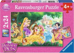 Slagalica RAVENSBURGER DISNEY princeze i njihovi ljubimci 2×24 dijelova