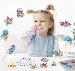 Dijamantne naljepnice 5D – kreativna mozaik-satira za djecu, veliki set