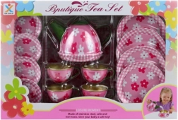 Limeni čajni set s cvjetićima za djecu