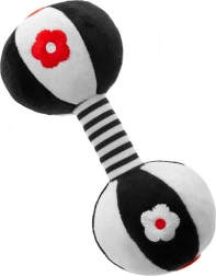 Senzorička kontrastna igračka s zvečkom Akuku uteg