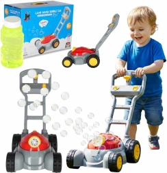 Kids' bubble lawn mower with lights and sounds