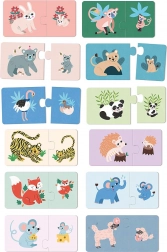 Drvene puzzle mladunci i mame Vilac