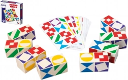 Društvena igra Domino Match od drva u kutiji